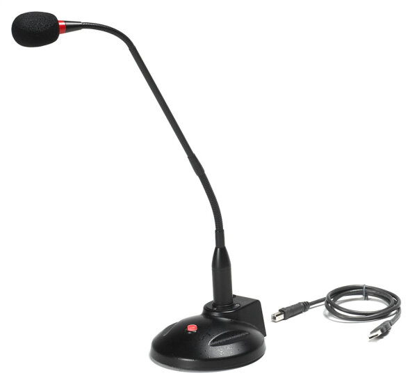 Schwanenhals Tisch-Richtmikrofon Stereo GN-5 USB